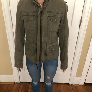 Green army jacket